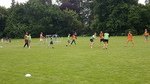 Touch rugby boys, staff and parents
