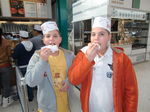 The twins discover Krispy Kremes