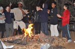 Camp fire fun - 1st night in the African bush.