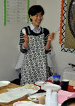 Mrs Kim prepares a traditional Korean meal for the class.